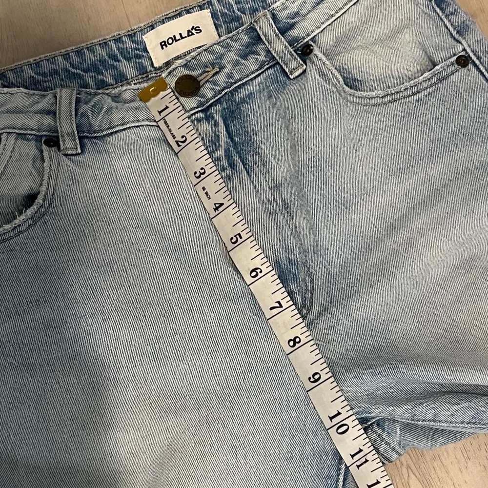 Rollas light wash high rise original straight jean size 27 - Picture 5 of 8